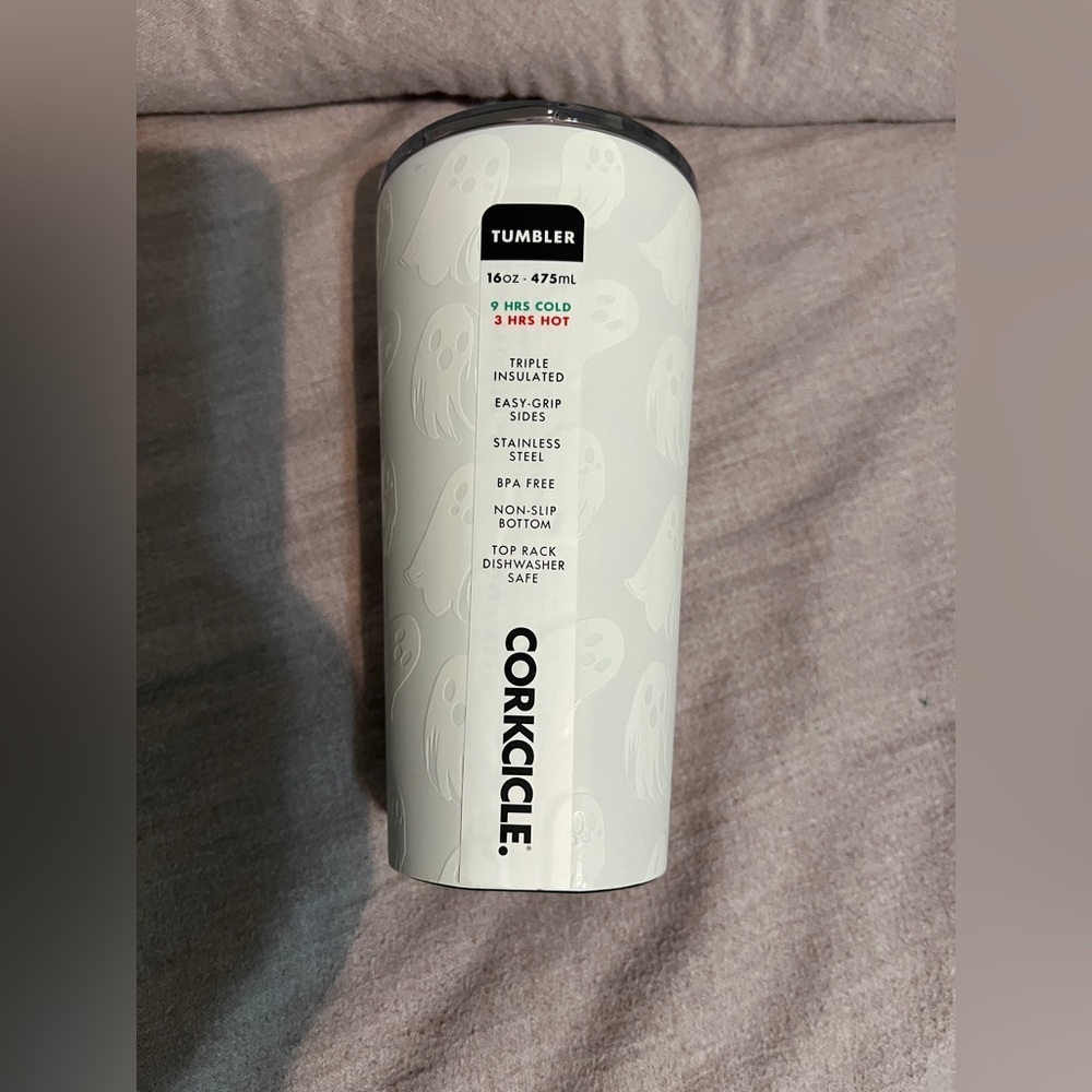 NWT Corkcicle Halloween Ghosts Tumbler